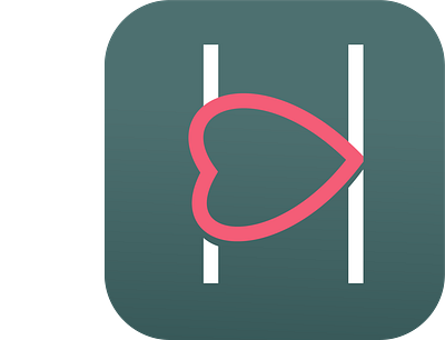 Happen(Dating App) app flat icon logo minimal