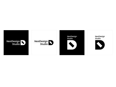 NextDesign Studio brand branding d logo next typography