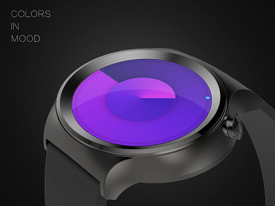CIM_SMART WATCH color gradient mood purple smart watch