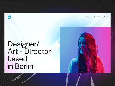 Portfolio website concept design minimal ui ux web