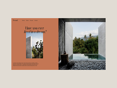 Preaud - Concept architecture design interior minimal ui ux web