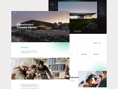 RRC - Architect studio website design minimal typography web
