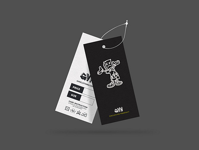 GVN brand design brand designer brand identity branding hangtags neck label