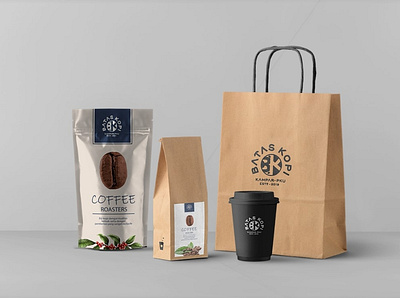 Packaging For Batas Kopi box design brand design brand identity branding graphic design packaging design pouch design