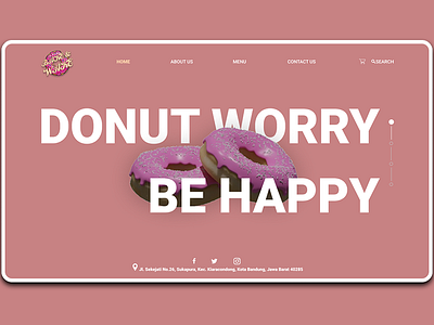 Landing Page - Bake & Wake (donut shop) branding design donut donut shop landingpage logo typography ui uiux uiuxdesign uiuxdesigner ux web
