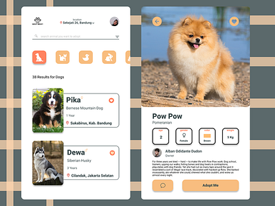 Mobile App Design - Neezy Meezy (pet adoption)