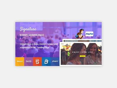 Signature - Event Landing Page