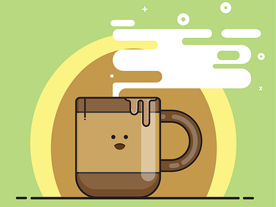 Coffee Illustration - Flat Design