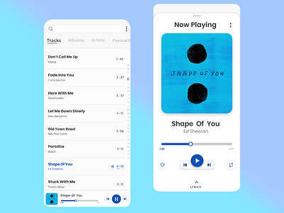 Music Player - Minimal UI Design