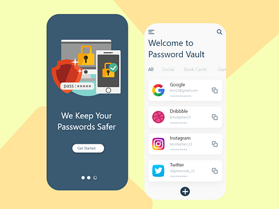 Password Manager App UI Design