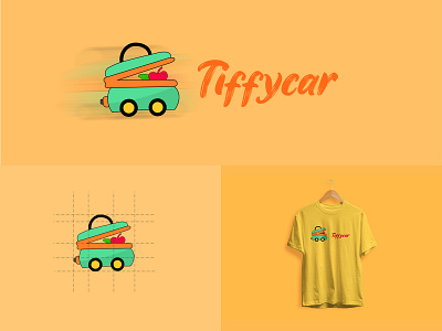 Tiiffy Car - Delivery Company Illustration LOGO car logo deliver logo delivery company logo delivery logo food food logo illustration logo logo trend 2021 speed logo tiffin car tiffin car logo tiffin logo tiffy car