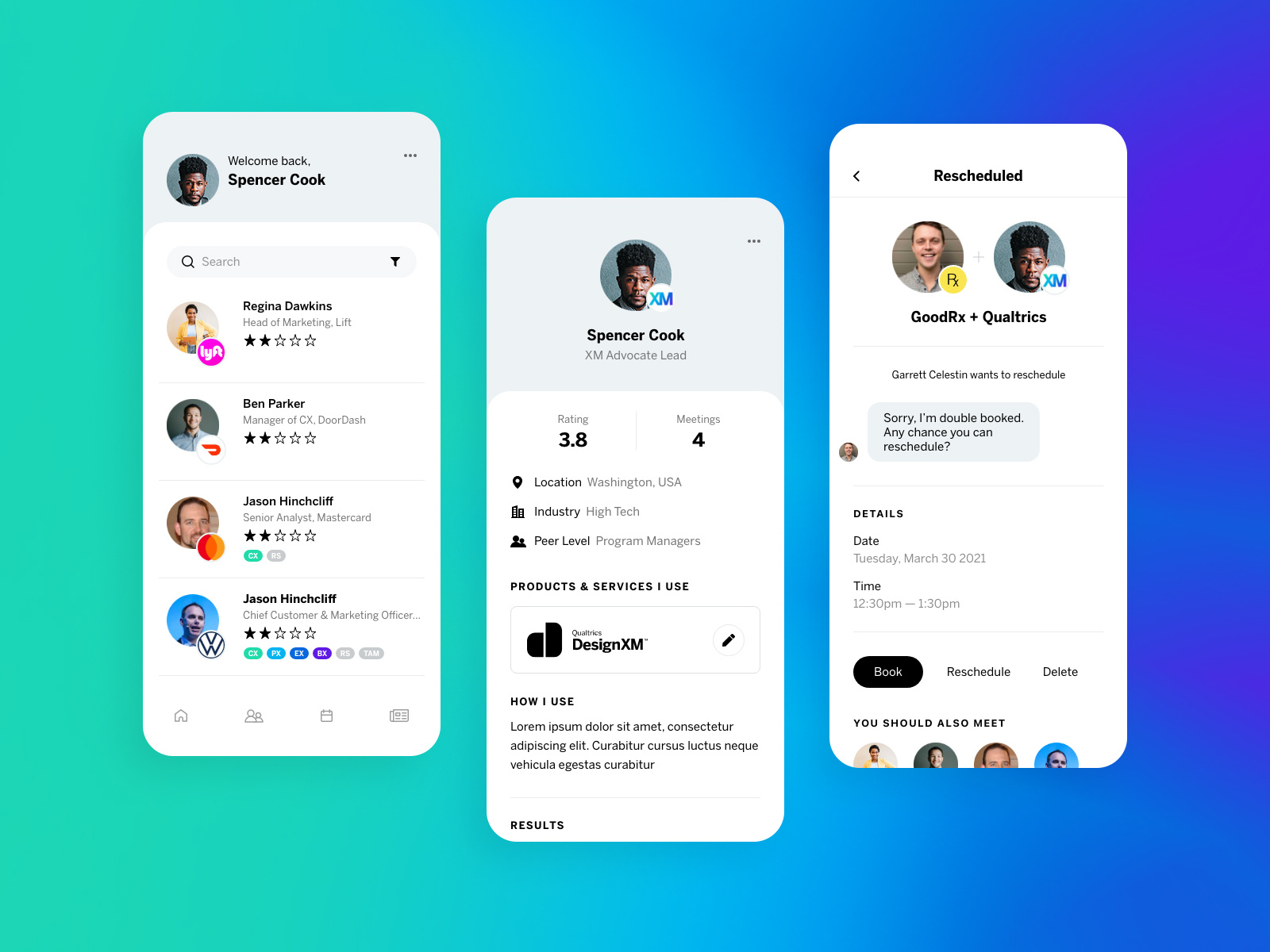 Qualtrics XM Advocate App by Shaun Steele on Dribbble