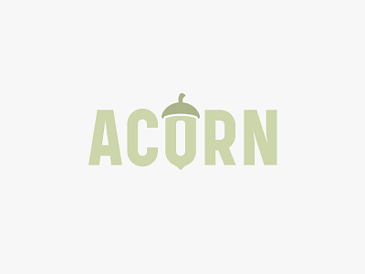 Acorn Logo acorn branding identity logo nature nut