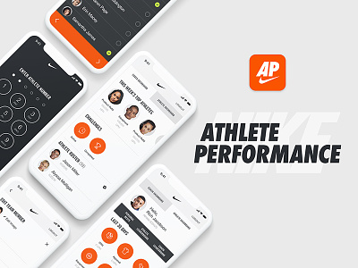 Nike Athlete Performance App app app icon athlete ios iphone mobile nike ui ux