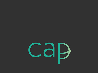 CAP brand branding cap cleverwordmark creative creative design creativity design expressive type expressive typography logo minimal typography wordmark logo