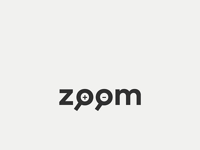 zoom brand branding cleverwordmark creative creative design design expressive type expressive typography minimal typography wordmark logo zoom zoomin zoomout