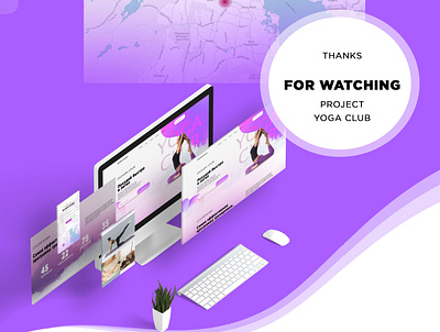 Website for yoga club animation app branding certificate designer icons logo ui ux web website yoga