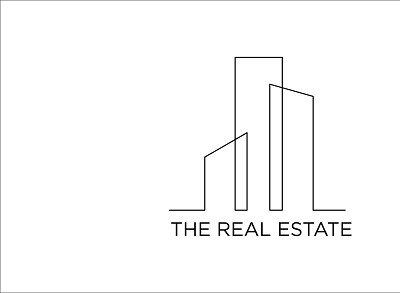 THE REAL ESTATE LOGO design graphicdesign illustration design logo logodesign realestate