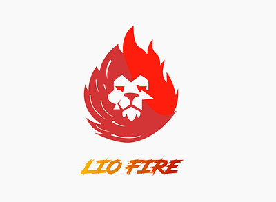 LIO FIRE flat graphicdesign icon illustration illustration design logo logo design vector