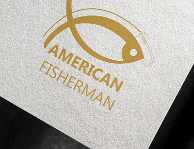 AMERICAN FISHERMAN design fish fish logo fisherman flat graphicdesign icon illustration illustration design logo logodesign vector
