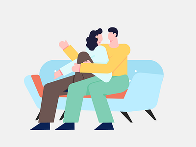 Relationship character couch couple crafttorstudio freebie friends home human illustration illustrations love productdesign relationship vector