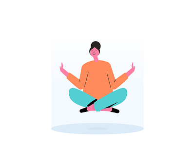 Peace with Boundaries boundary character crafttorstudio freebie illustration illustrations peace relax ui vector woman yoga