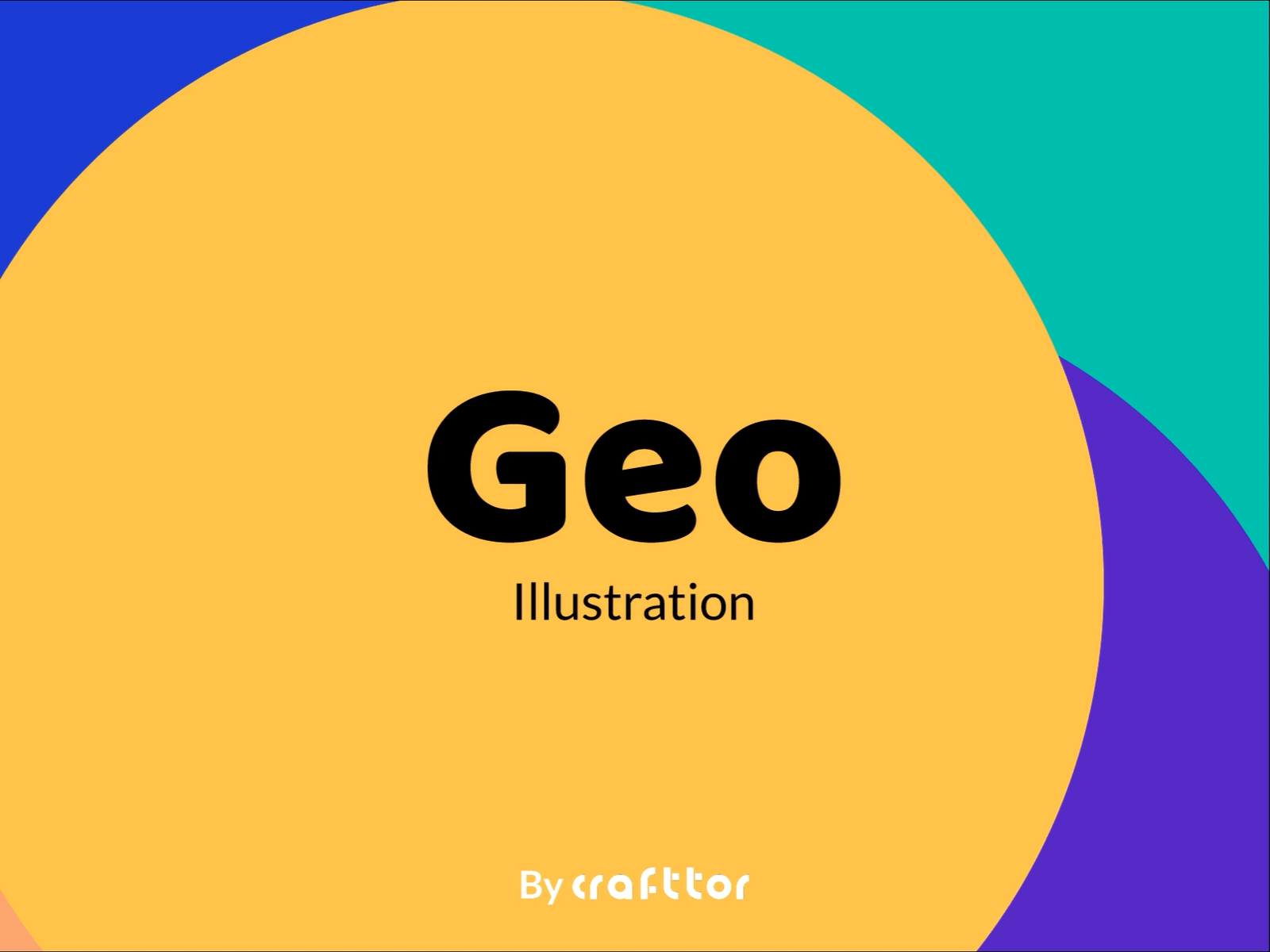 Geo Illustration app character flat graphic illustration illustrations shapes ui vector