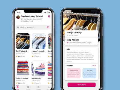 Laundry Booking App concept