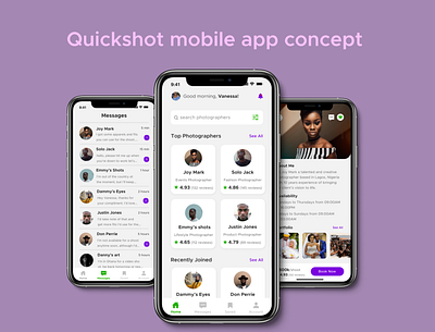 Quickshot mobile app design design mobile app design productdesign productdesigner uidesign uiux designer uiuxdesign userinterfacedesign