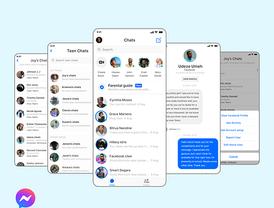 Messenger UX case study - designing a parental guide feature design designer mobile app design productdesign productdesigner uidesign uiux designer uiuxdesign userinterfacedesign ux uxdesign uxdesigner
