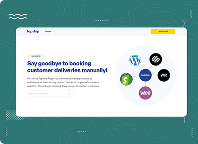 Topship Plugin landing page design landingpage landingpagedesign productdesigner uidesign uiux designer uiuxdesign userinterfacedesign webdesign websitedesign