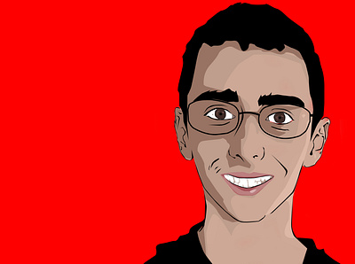 Claudio: cartoon avatar of an upcoming Fortnite gamer adobe illustrator avatar branding design fortnite illustration logo minimal promotion red self portrait