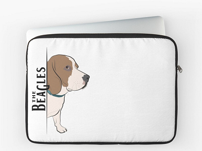 The Beatles: Beagle Edition accessories adobe illustrator animal society avatar beagle dog dog breed dog illustration flat illustration gifts hunting dog illustration laptop sleeve logo minimal paws product design redbubble the beatles vector