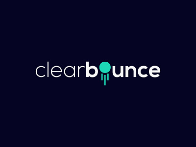 ClearBounce Logo Branding branding design flat illustrator logo minimal typography vector