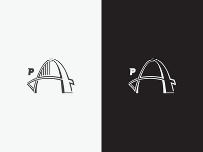 Alternate 'A' Mark brand branding bridge identity letterform logo logotype mark pattern pdx portland