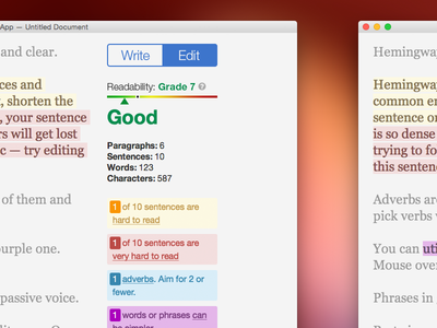 Hemingway App Revision