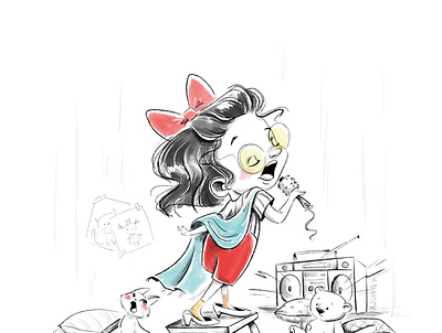 Song cartoony character design childhood week childrenbook illustration illustration kidlit