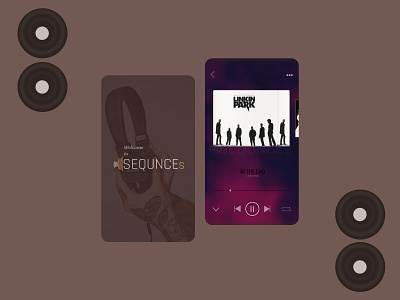 Sequences - New Media Player app branding design illustration logo media player mobile ui ux