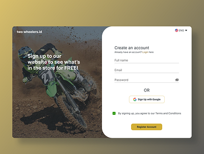 Daily UI Challenge #1: Sign Up Page daily ui dailyui design figma figma design sign up sign up page ui ui design ux ux design web web design website website design