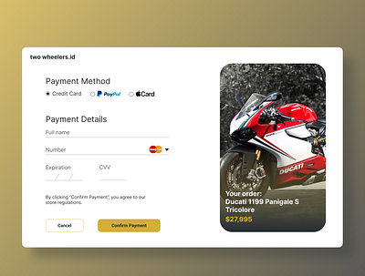 Daily UI Challenge #2: Credit Card Checkout checkout checkout page credit card daily ui dailyui design figma figma design ui ui design ux ux design web web design website website design