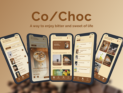 Co/Choc App coffee coffee shop dailyui design figma figma design illustration mobile mobile app mobile app design ui ui design ux ux design