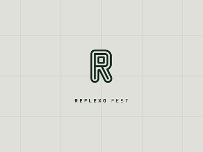 Reflexo brand branding design flat icon logo typography