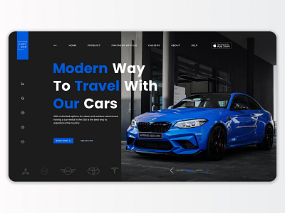 Car Rental Web Site car design graphic design ui ux website