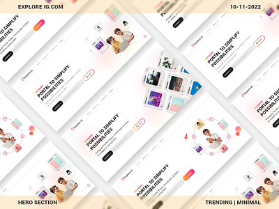 Trending home page hero section branding css design exploreig graphic design graphics herosection homepage insta instagram redesign socialmedia typography ui ux uxdesign vector web webdesign webdeveloper