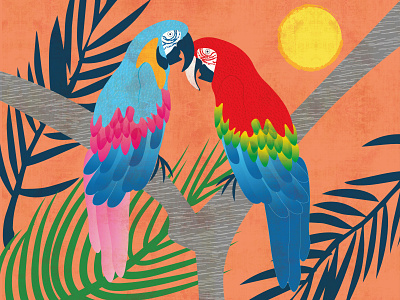 Parrot Tropical Print