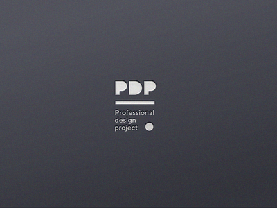 PDP Interior Studio design logo vector