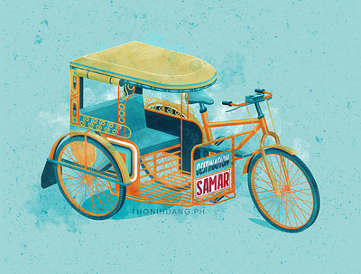 Tricycle design illustration vector