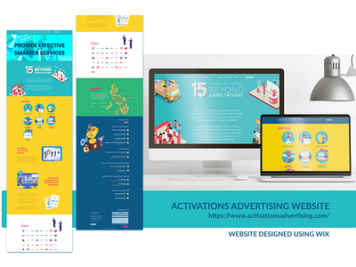 Activations Advertising Website graphic design landing page ui website