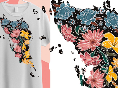 Samar Bloom illustration shirt design