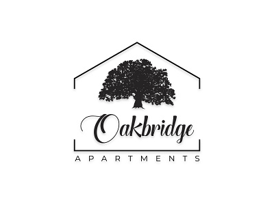 Oak Bridge Apartments branding design identity illustration logo oak bridge oak bridge